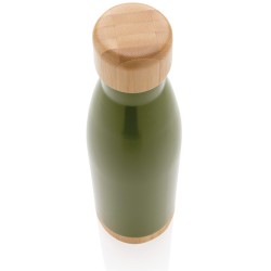 Nerezová termo lahev s bambusovými detaily