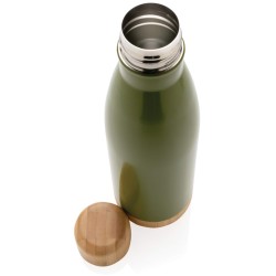 Nerezová termo lahev s bambusovými detaily