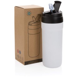 Termo lahev z RCS recyklované oceli s duálním uzávěrem