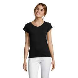 SOL'S MOON Women, dámské tričko s výstřihem do V 150g