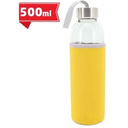 Skleněná láhev v pouzdře