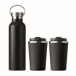 Helsinki set Nerezová láhev se 2 pohárky