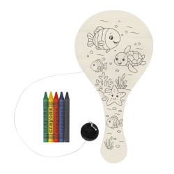 Jarnal kreativní sada dřevěné rakety s míčkem