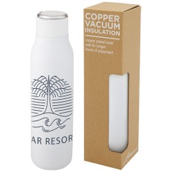 Měděná láhev s vakuovou izolací o objemu 600 ml s kovovým poutkem Marka
