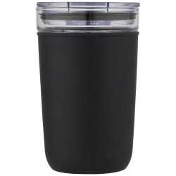 Skleněný kelímek o objemu 420 ml s vnější stěnou z recyklovaného plastu Bello