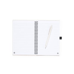 Emily Sada zápisníku a pera z pšeničné slámy