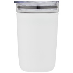 Skleněný kelímek o objemu 420 ml s vnější stěnou z recyklovaného plastu Bello