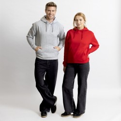 Dretius Unisexová mikina s kapucí z organické bavlny a recyklovaného polyesteru, fleece 280 g/m2