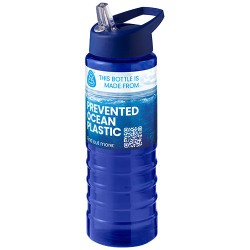 Sportovní lahev s výlevkovitým víčkem o objemu 750 ml  H2O Active Eco Treble