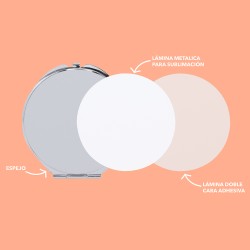 Ariela Skládací kovové zrcátko