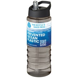 Sportovní lahev s výlevkovitým víčkem o objemu 750 ml  H2O Active Eco Treble