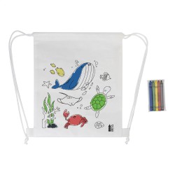Zocolo Sáček na šňůrky RPET na vybarvování, zvířata