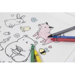 Zocolo Sáček na šňůrky RPET na vybarvování, zvířata