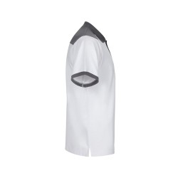 VL VELES. Dvoubarevná strečová piké polokošile (200 g/m²) s krátkým rukávem z polyesteru (96 %) a elastanu (4 %)