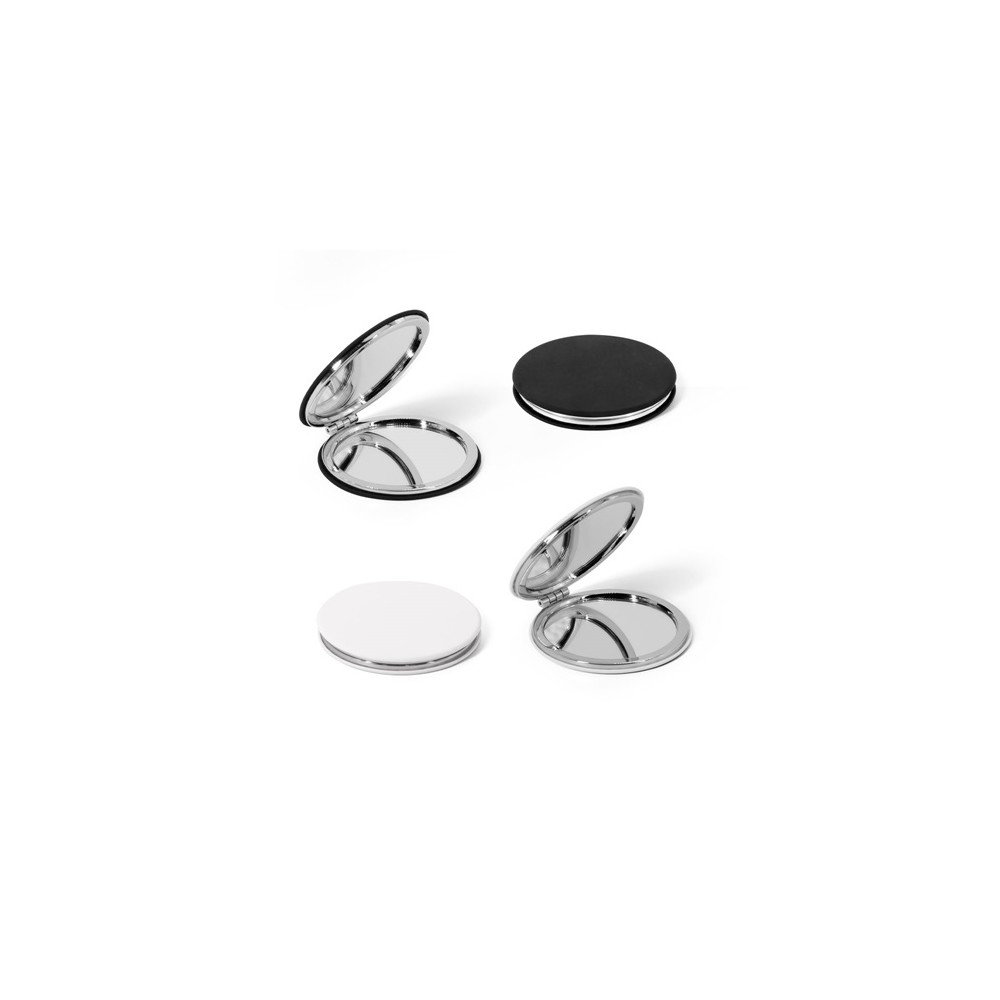 FREYA. Oboustranné kulaté zrcadlo s matným PU povrchem