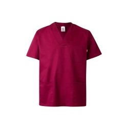 VL ILLAPA. Keprová tunika (190 g/m²) s krátkými rukávy z polyesteru (65 %) a bavlny (35 %)