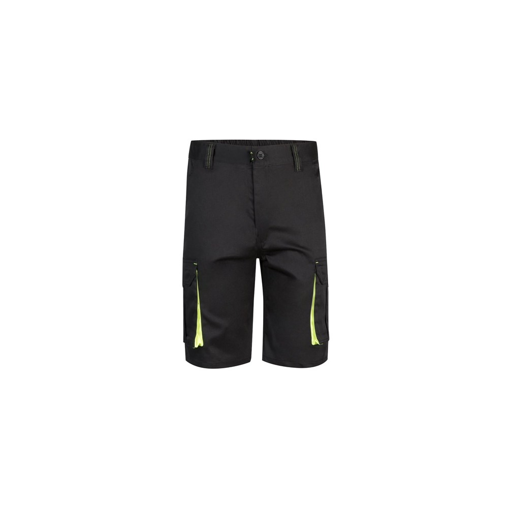 VL HEMERA. Dvoubarevné strečové bermudy s mnoha kapsami (240 g/m²), z bavlny (46 %), EME (38 %) a polyesteru (16 %)