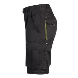 VL HEMERA. Dvoubarevné strečové bermudy s mnoha kapsami (240 g/m²), z bavlny (46 %), EME (38 %) a polyesteru (16 %)