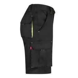 VL HEMERA. Dvoubarevné strečové bermudy s mnoha kapsami (240 g/m²), z bavlny (46 %), EME (38 %) a polyesteru (16 %)