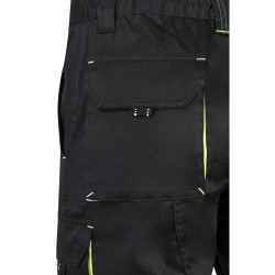 VL HEMERA. Dvoubarevné strečové bermudy s mnoha kapsami (240 g/m²), z bavlny (46 %), EME (38 %) a polyesteru (16 %)