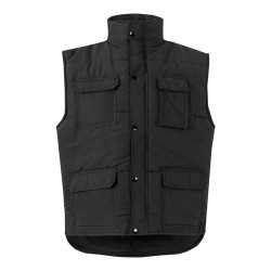 VL MEFITIS. Polstrovaná vesta s kapsami (220 g/m²) z polyesteru (100 %)