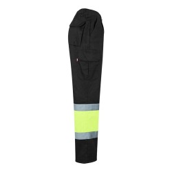 VL ATHENA. Dvoubarevné keprové kalhoty (210 g/m²), podšité, s mnoha kapsami, z bavlny (20 %) a polyesteru (80 %)