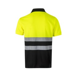 VL CUPID. Dvoubarevná polokošile z ptačí perspektivy (160 g/m²) s krátkým rukávem z polyesteru (100 %)