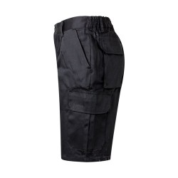 VL CHIONE. Bermudy z kepru s mnoha kapsami (200 g/m²), z bavlny (35 %) a polyesteru (65 %)