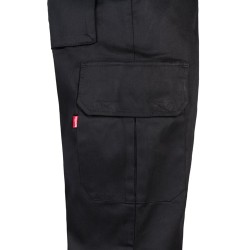 VL MABON. Keprové kalhoty s více kapsami (200 g/m²), z bavlny (35 %) a polyesteru (65 %)