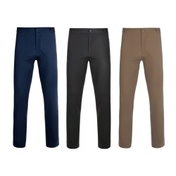 VL VISHNU. Unisex elastické chino kalhoty (260 g/m²), bavlna (98 %) a elastan (2 %)