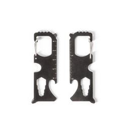 SCREWY. Multifunkční karta z nerezové oceli s 8 funkcemi