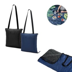 GRADY. Skládací pikniková deka 145 x 180 cm z rPET a PEVA