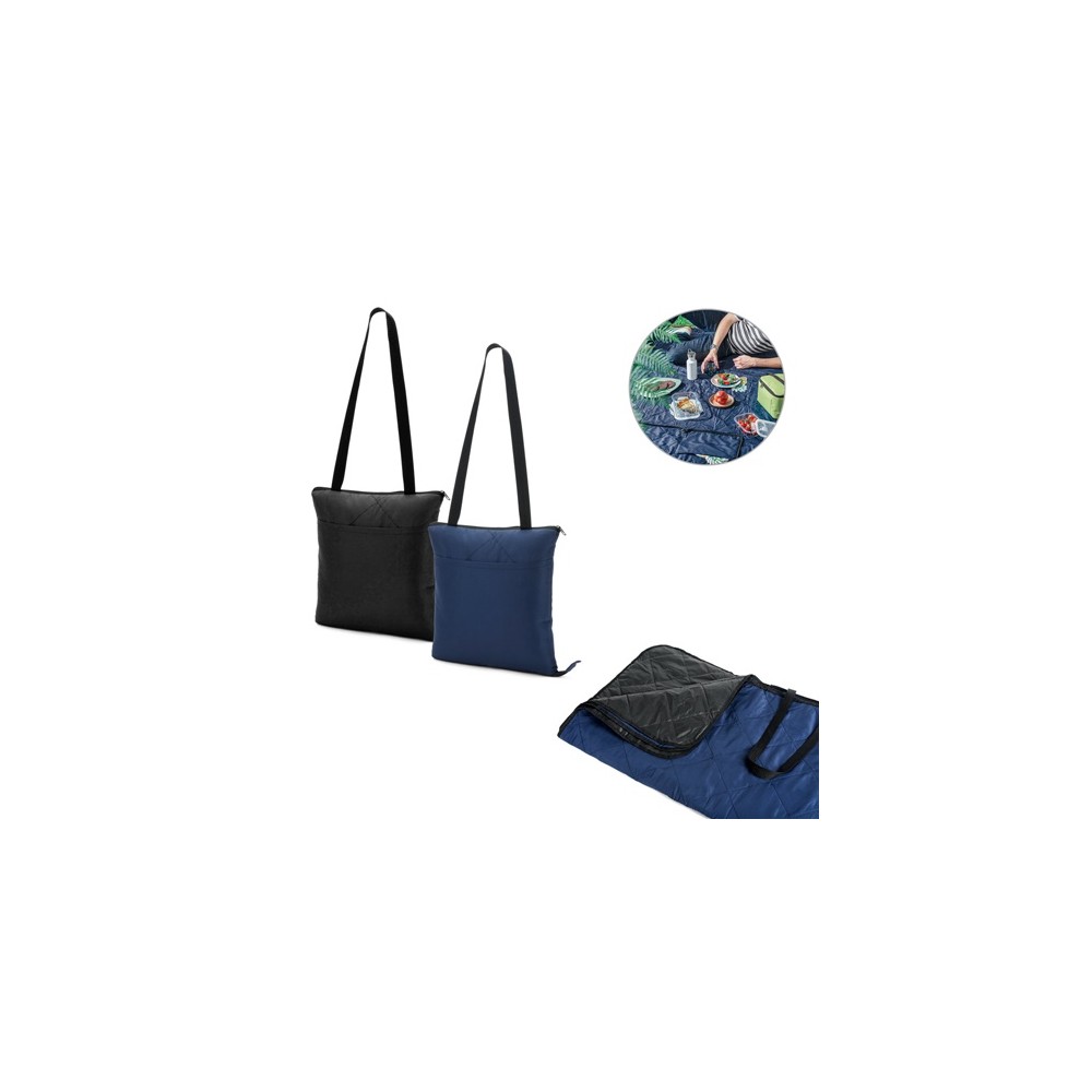 GRADY. Skládací pikniková deka 145 x 180 cm z rPET a PEVA