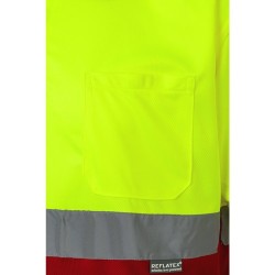 VL CUPID. Dvoubarevná polokošile z ptačí perspektivy (160 g/m²) s krátkým rukávem z polyesteru (100 %)