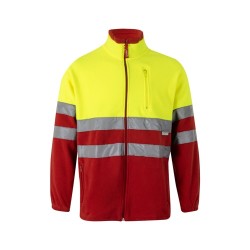 VL EROS LARGE. Dvoubarevná fleecová bunda (280 g/m²), z polyesteru (100 %)