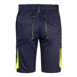 VL HEMERA. Dvoubarevné strečové bermudy s mnoha kapsami (240 g/m²), z bavlny (46 %), EME (38 %) a polyesteru (16 %)