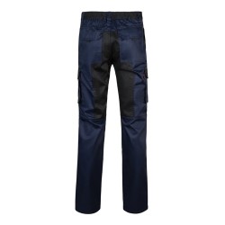VL NJORD. Dvoubarevné keprové kalhoty s mnoha kapsami (240 g/m²), z bavlny (35 %) a polyesteru (65 %)