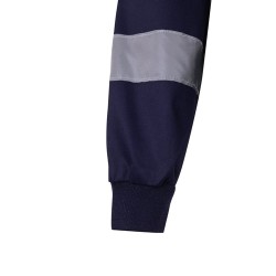 VL NEPTUNE. Dvoubarevná keprová bunda (210 g/m²) z polyesteru (80 %) a bavlny (20 %)