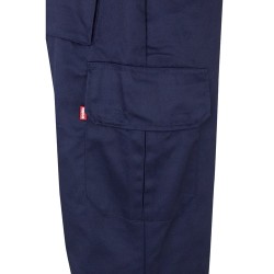 VL POSEIDON. Dvoubarevné keprové kalhoty s více kapsami (210 g/m²), z bavlny (20 %) a polyesteru (80 %)