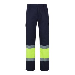 VL POSEIDON LARGE. Dvoubarevné keprové kalhoty s více kapsami (210 g/m²), z bavlny (20 %) a polyesteru (80 %)