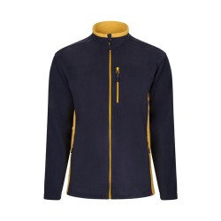 VL GERAS. Dvoubarevná fleecová bunda (220 g/m²) z polyesteru (100 %)