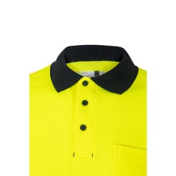 VL ACHELOUS. Dvoubarevná piké polokošile (150 g/m²) s krátkým rukávem, z bavlny (55 %) a polyesteru (45 %)