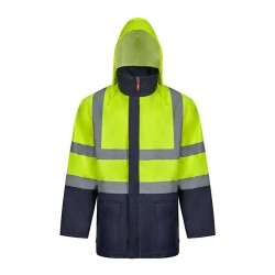 VL JUNO LARGE. Dvoubarevná parka 4v1 (180g/m²), z polyesteru (100%) s PU zátěrem