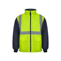 VL JUNO LARGE. Dvoubarevná parka 4v1 (180g/m²), z polyesteru (100%) s PU zátěrem