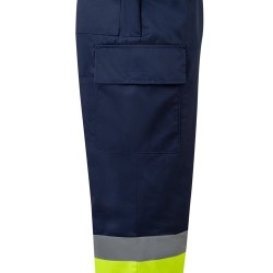 VL ARTEMIS. Dvoubarevné kalhoty z kepru (190 g/m²), bavlny (20 %) a polyesteru (80 %)