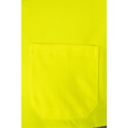 VL PLUTO LARGE. Dvoubarevná piké polokošile (150 g/m²) s dlouhým rukávem z bavlny (55 %) a polyesteru (45 %)