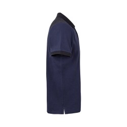 VL VELES. Dvoubarevná strečová piké polokošile (200 g/m²) s krátkým rukávem z polyesteru (96 %) a elastanu (4 %)