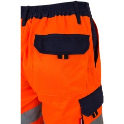 VL HADES. Dvoubarevné bermudy s kapsami (210 g/m²), z bavlny (20 %) a polyesteru (80 %)