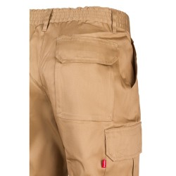 VL MABON. Keprové kalhoty s více kapsami (200 g/m²), z bavlny (35 %) a polyesteru (65 %)