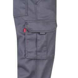 VL LUGH. Strečové kalhoty s mnoha kapsami (240 g/m²) z bavlny (46 %), EME (38 %) a polyesteru (16 %)